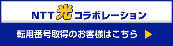 NTT光コラボレーション　転用番号取得のお客様はこちら